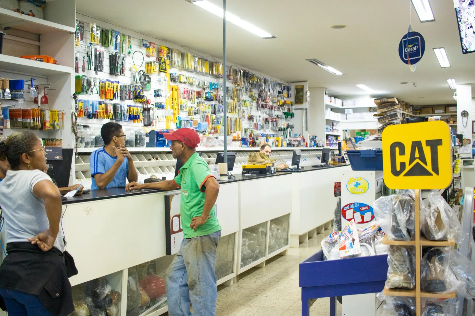 Balcão de atendimento da Eletromário Matriz